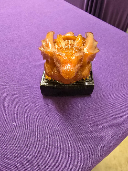 Book Dragon mixed mediums