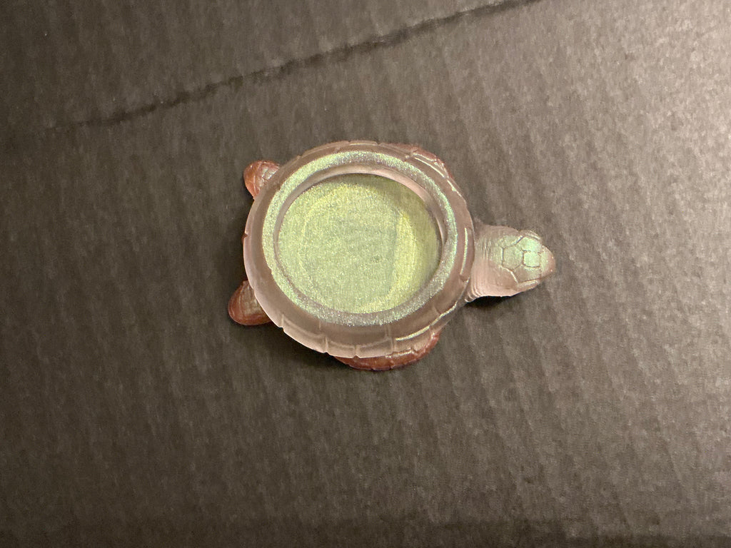 Miniature turtle trinket holder
