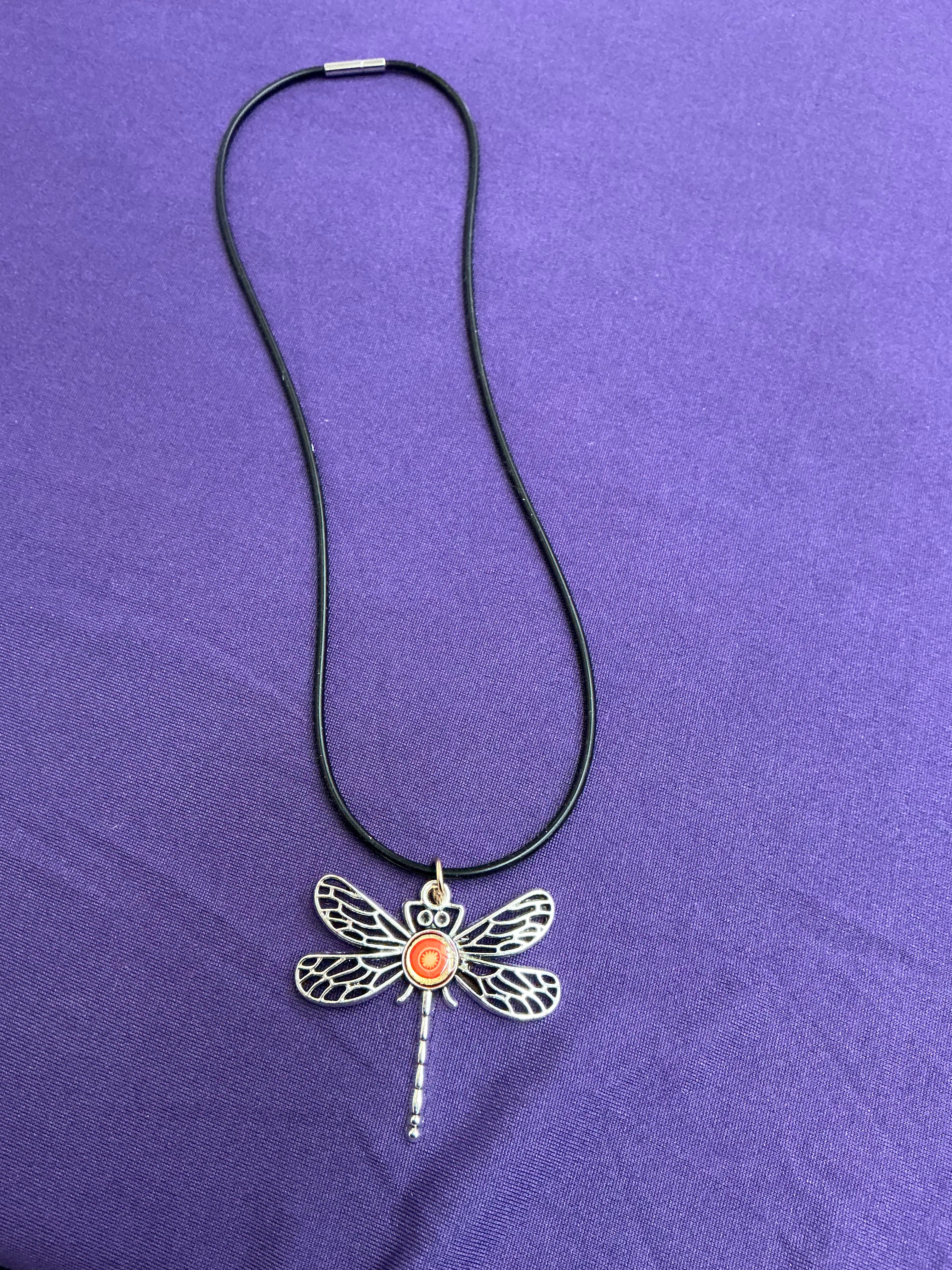 Dragonfly Bezel Necklace
