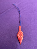 Elongated Mini Snowflake Emblem Ornament