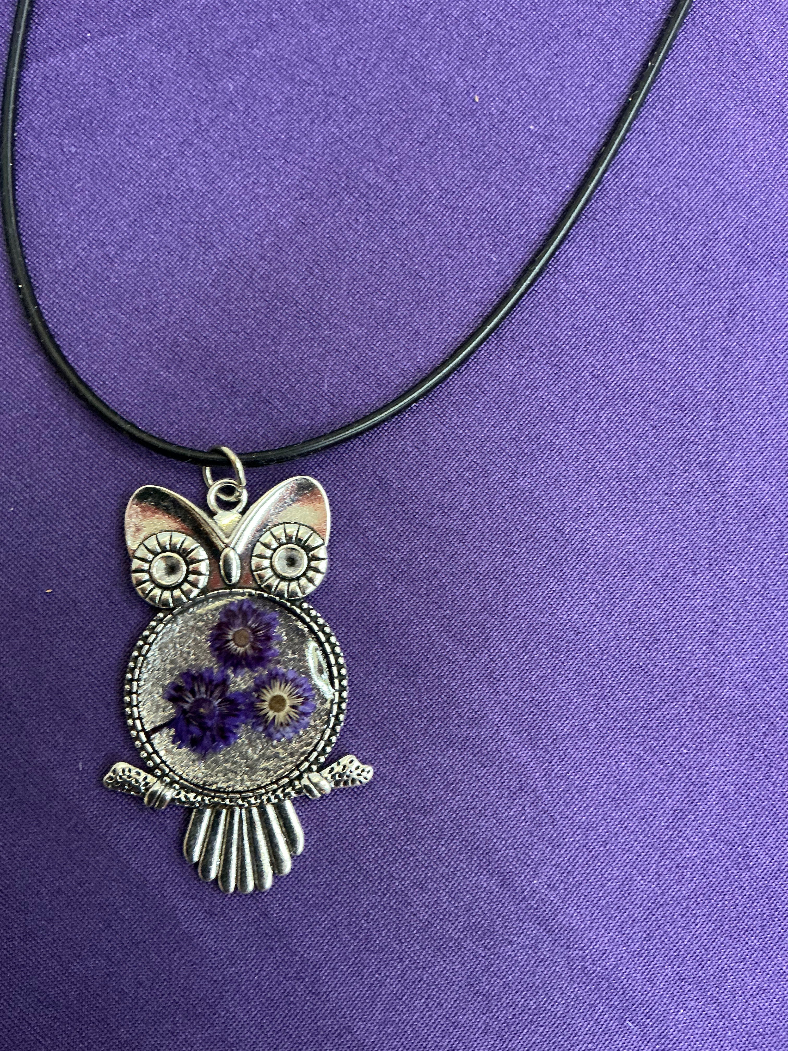 Owl Bezel Necklace
