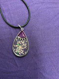 Tear Drop Bezel Necklace