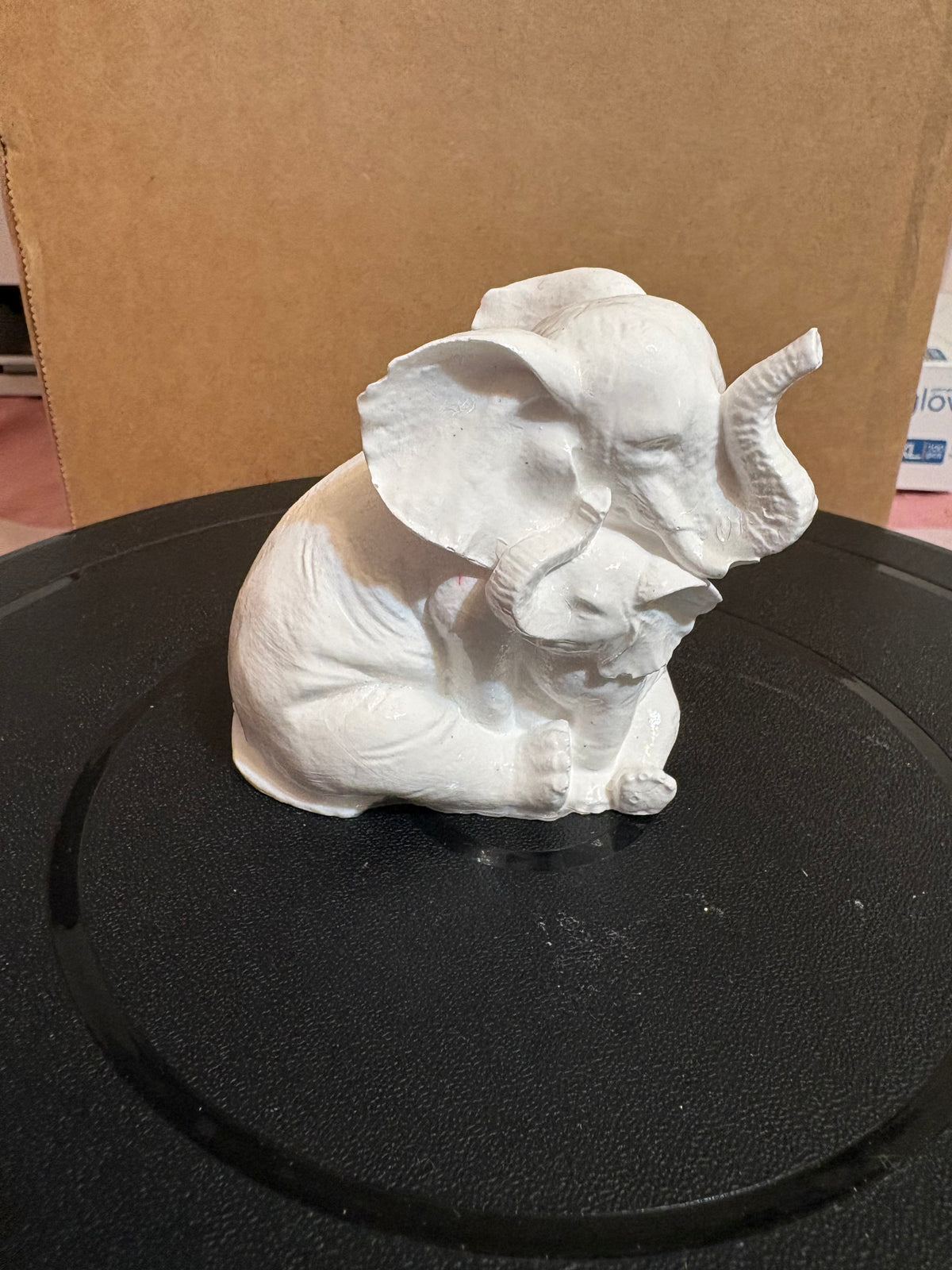 Elephant mother and child