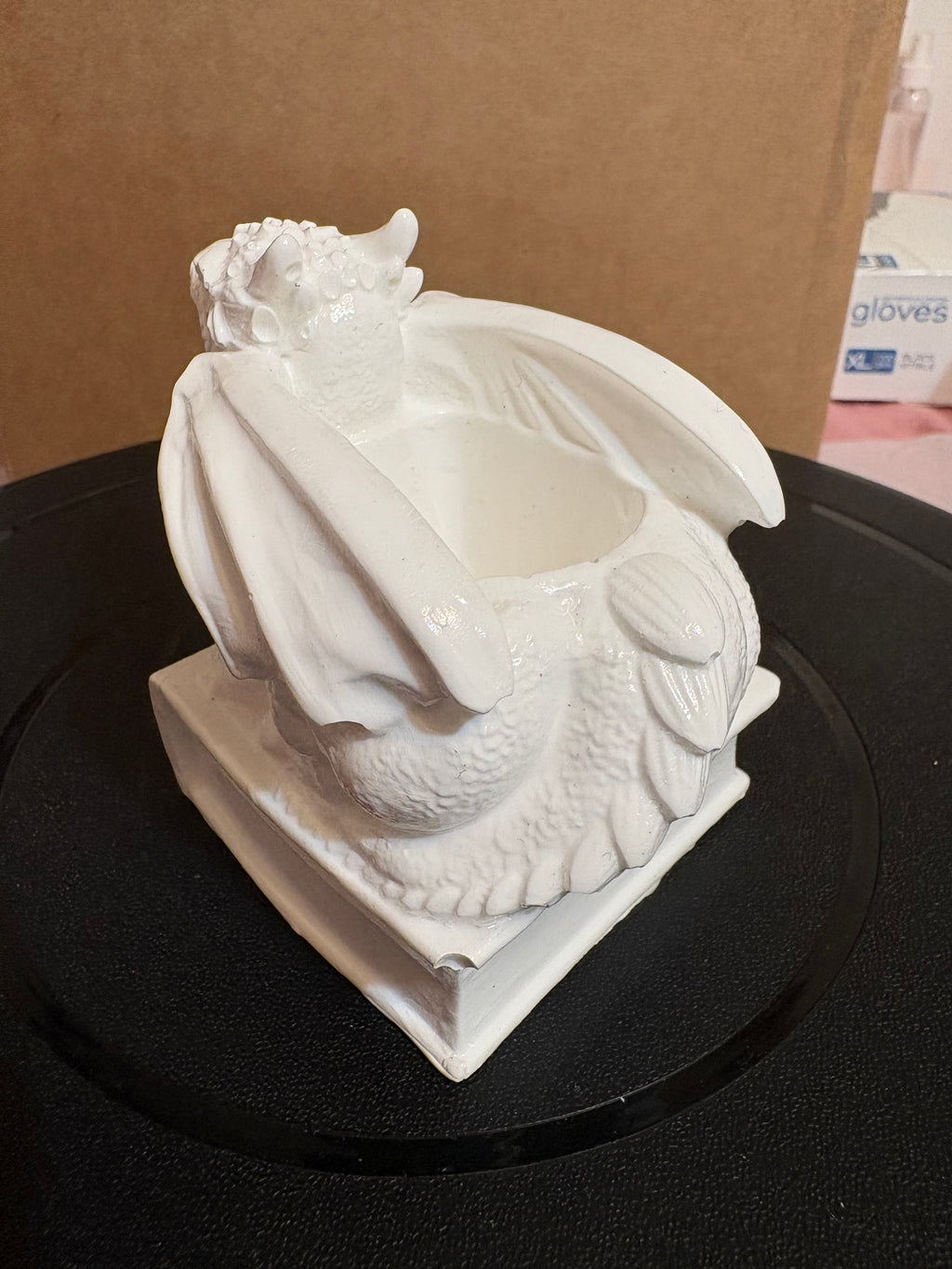 Dragon on book