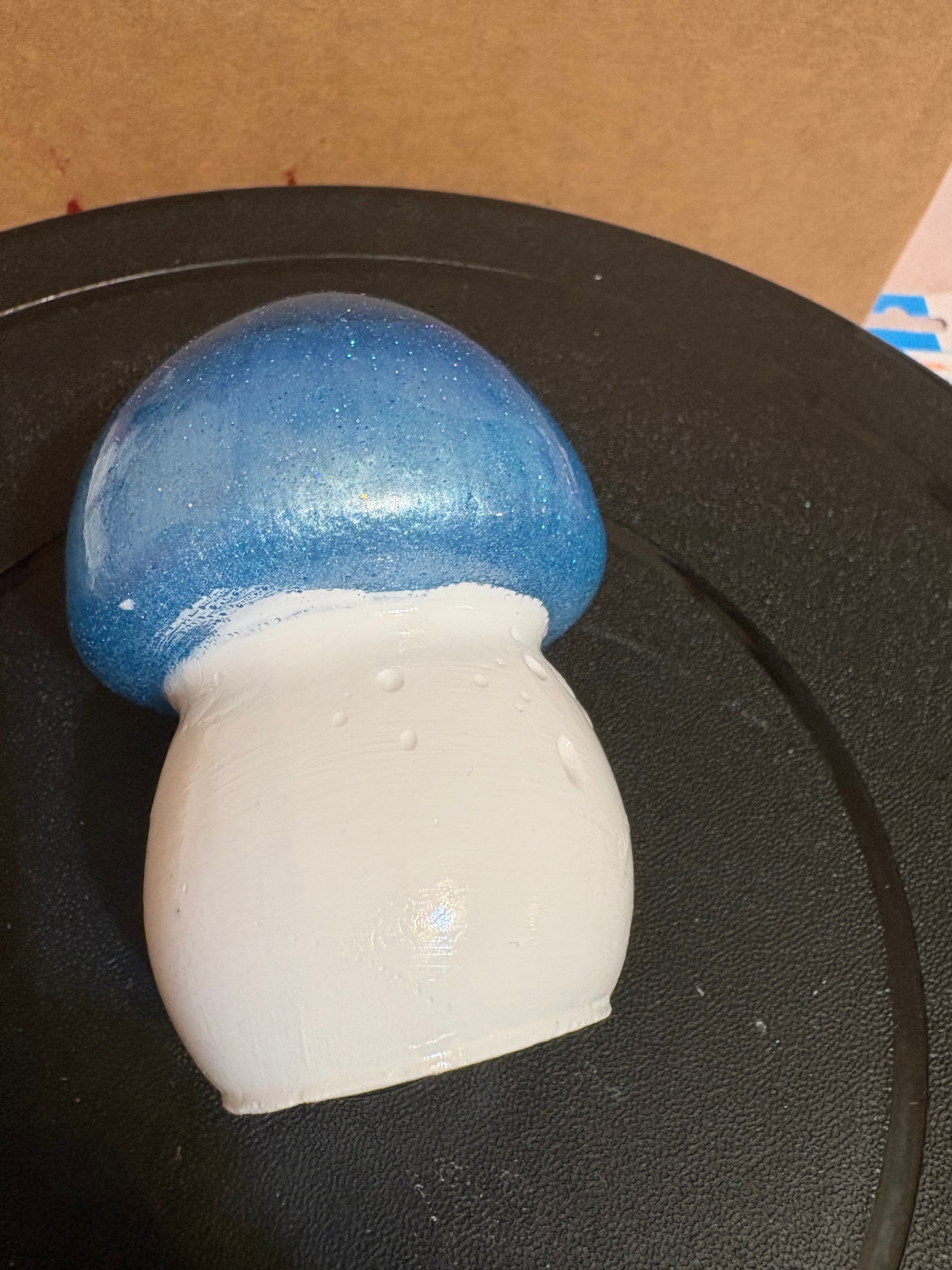 Blue mushroom