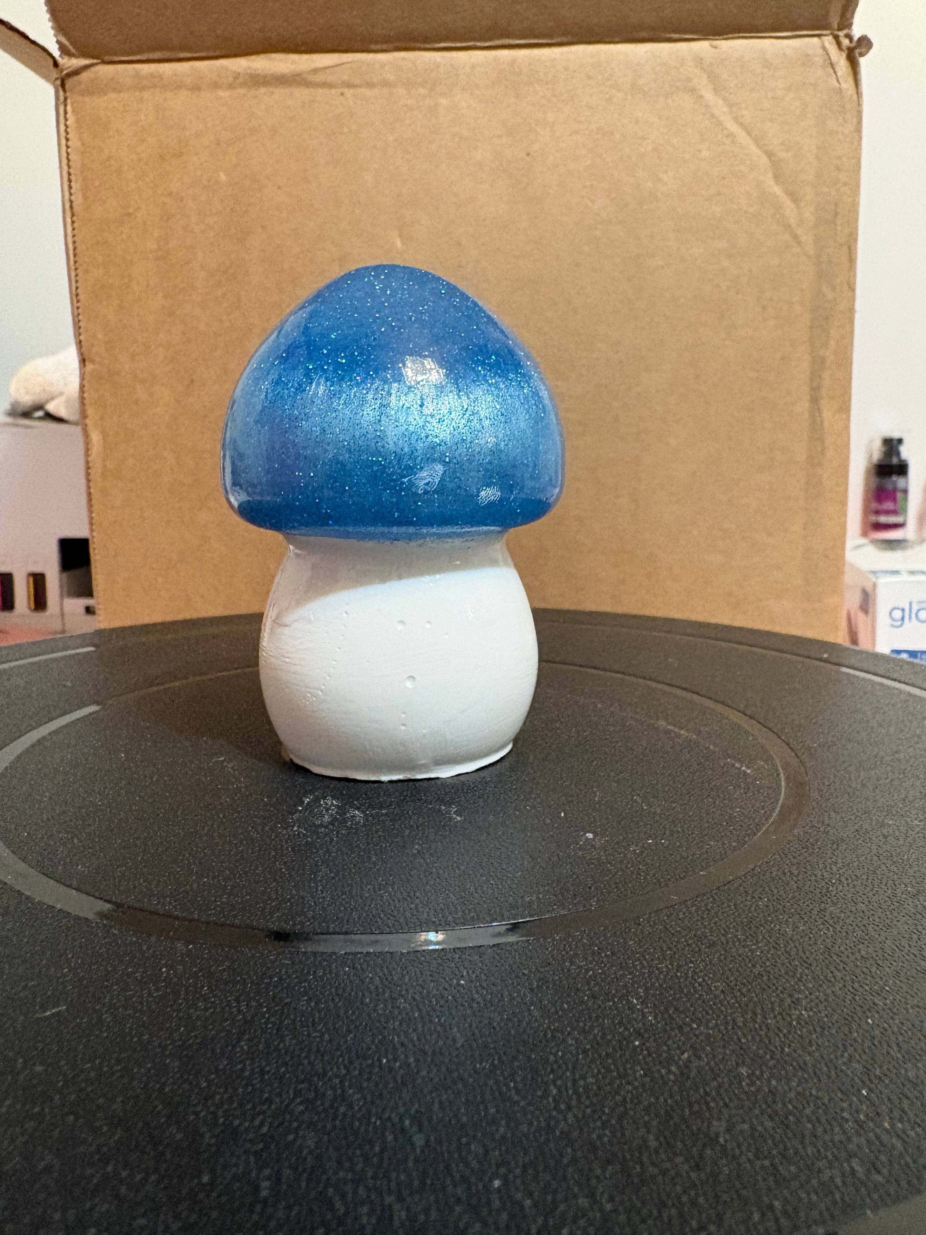 Blue mushroom